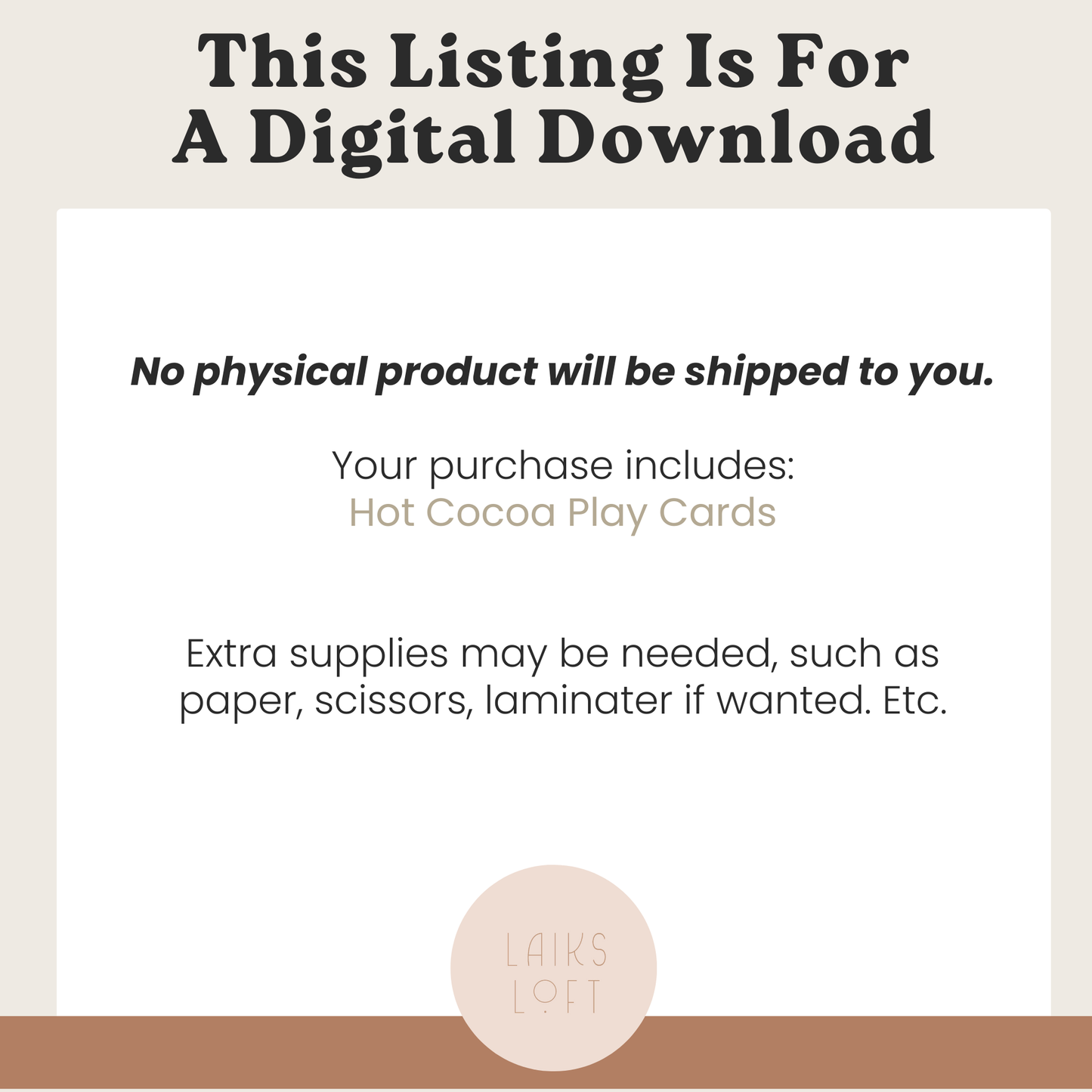 Hot Cocoa Recipe Cards