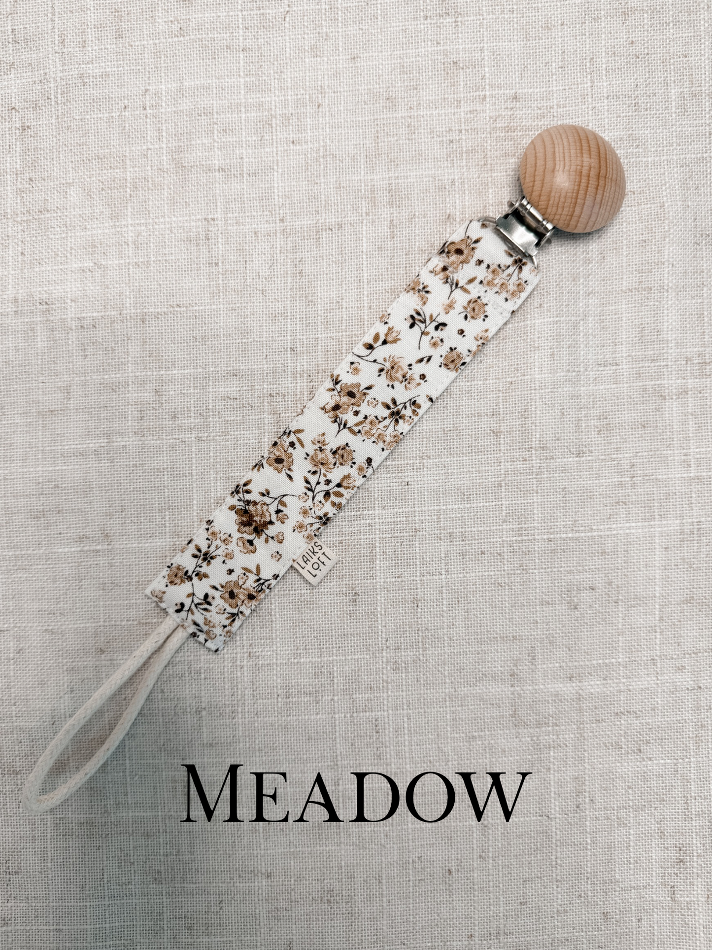 Fabric Pacifier Clip (Collection 2)