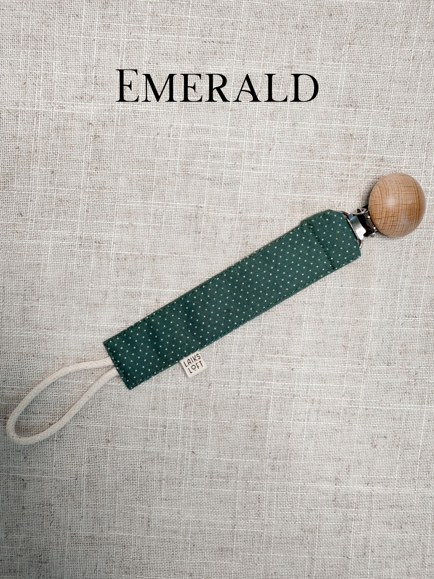 Fabric Pacifier Clip (Collection 2)