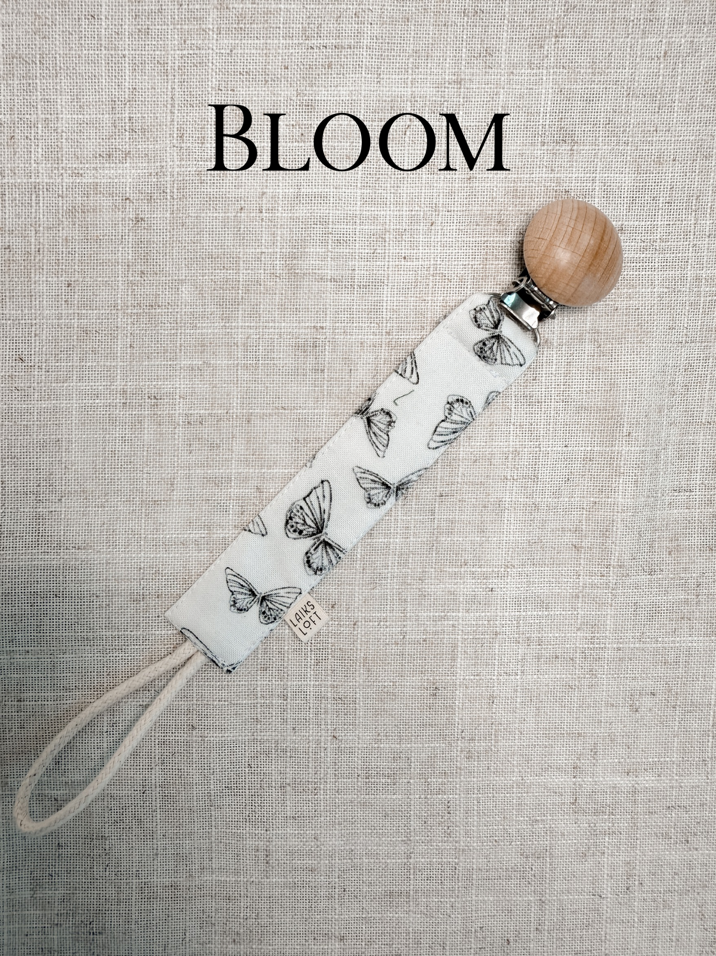 Fabric Pacifier Clip (Collection 2)