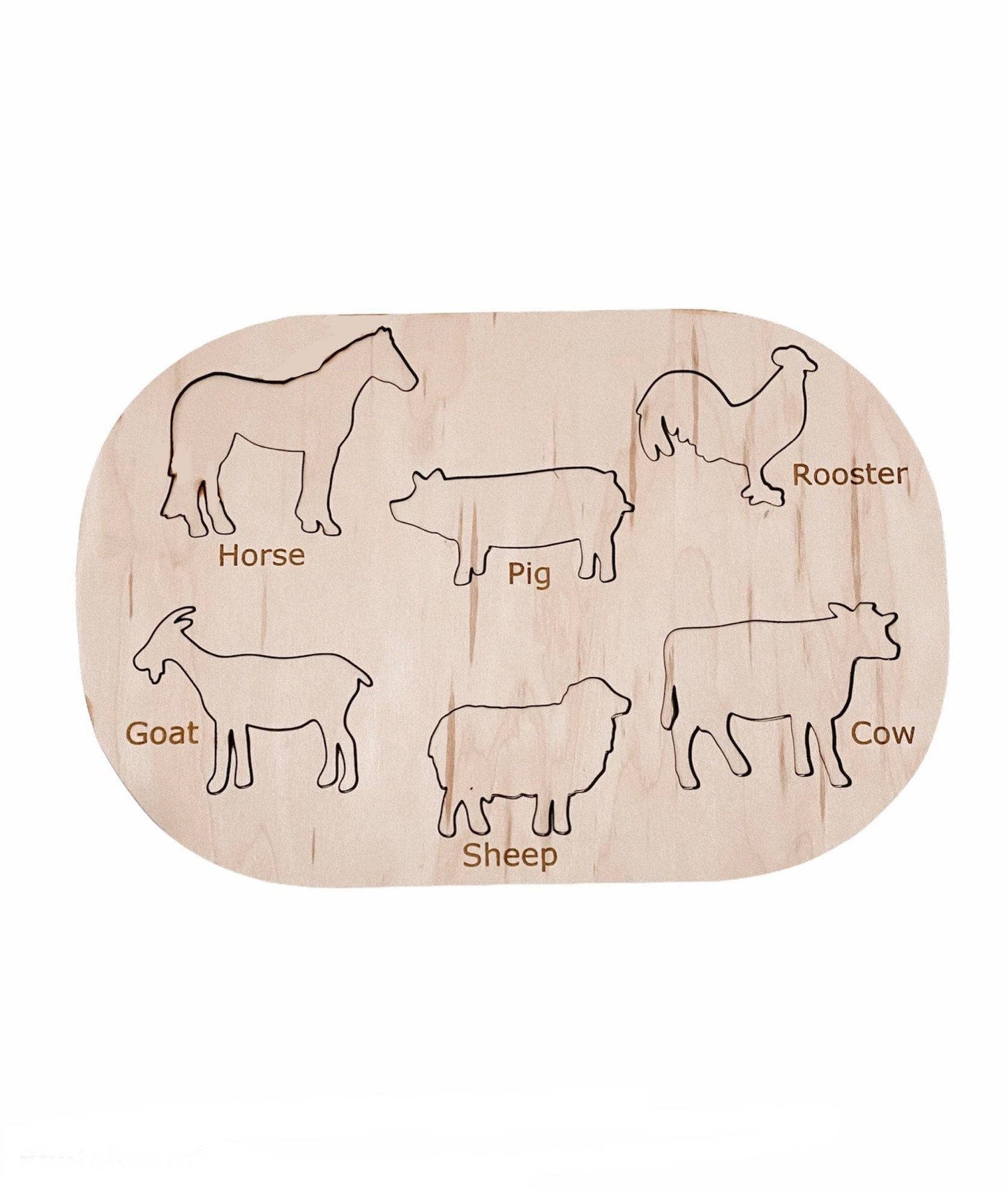 Farm Animals Sensory Bin Insert