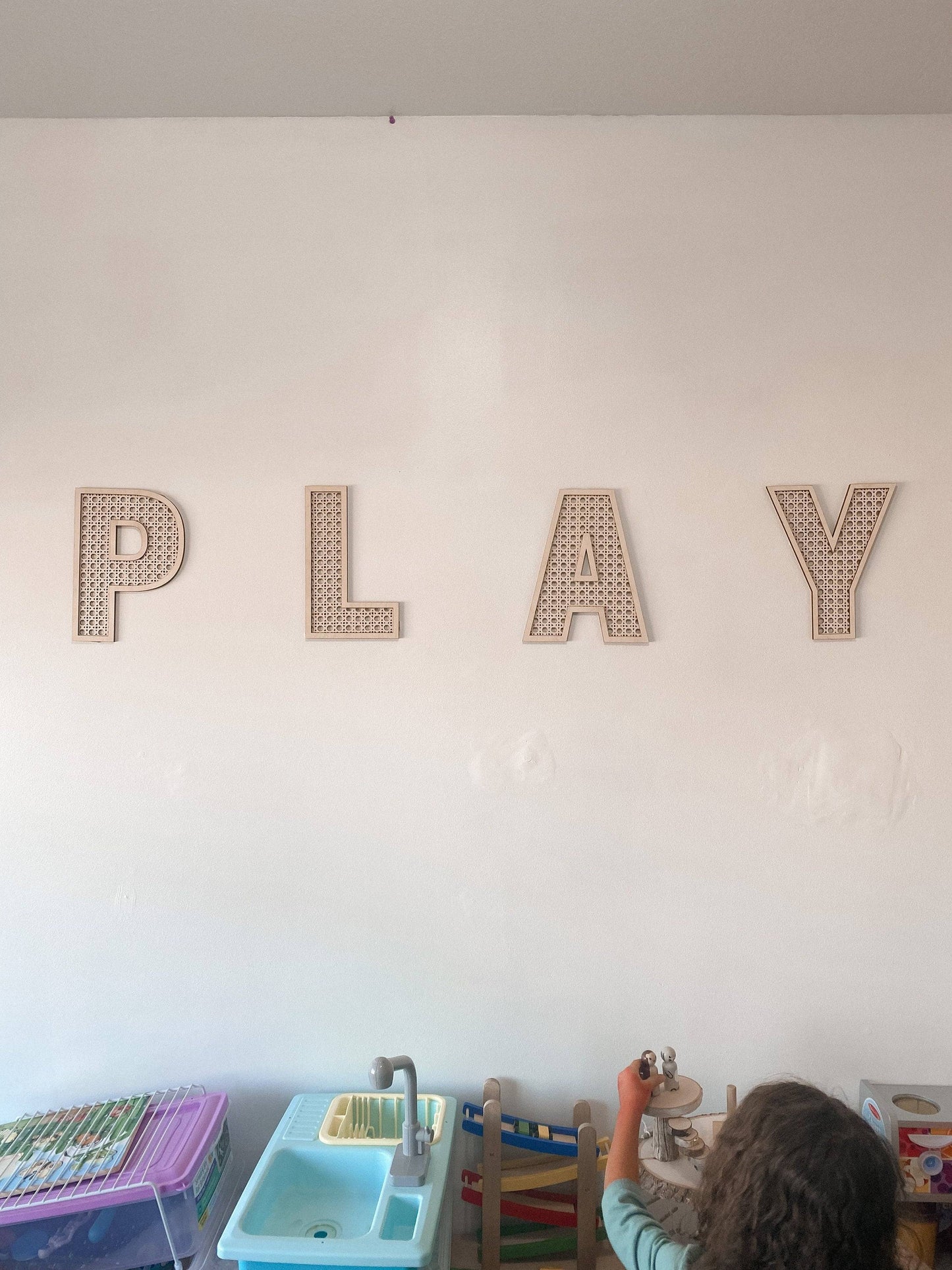 Faux Cane Letters - Nursery Decor - Rattan Letters