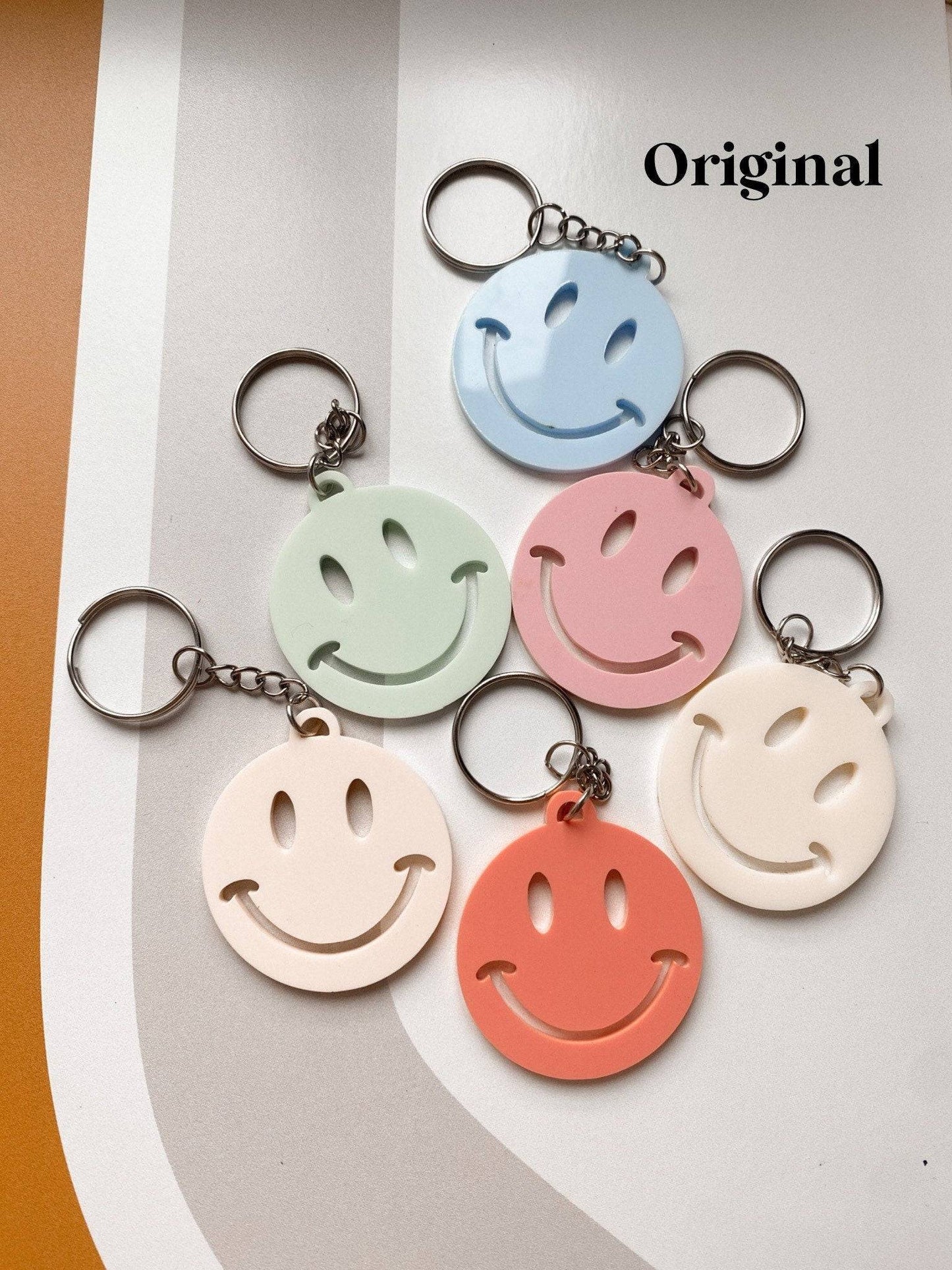 Retro Smiley Keychains