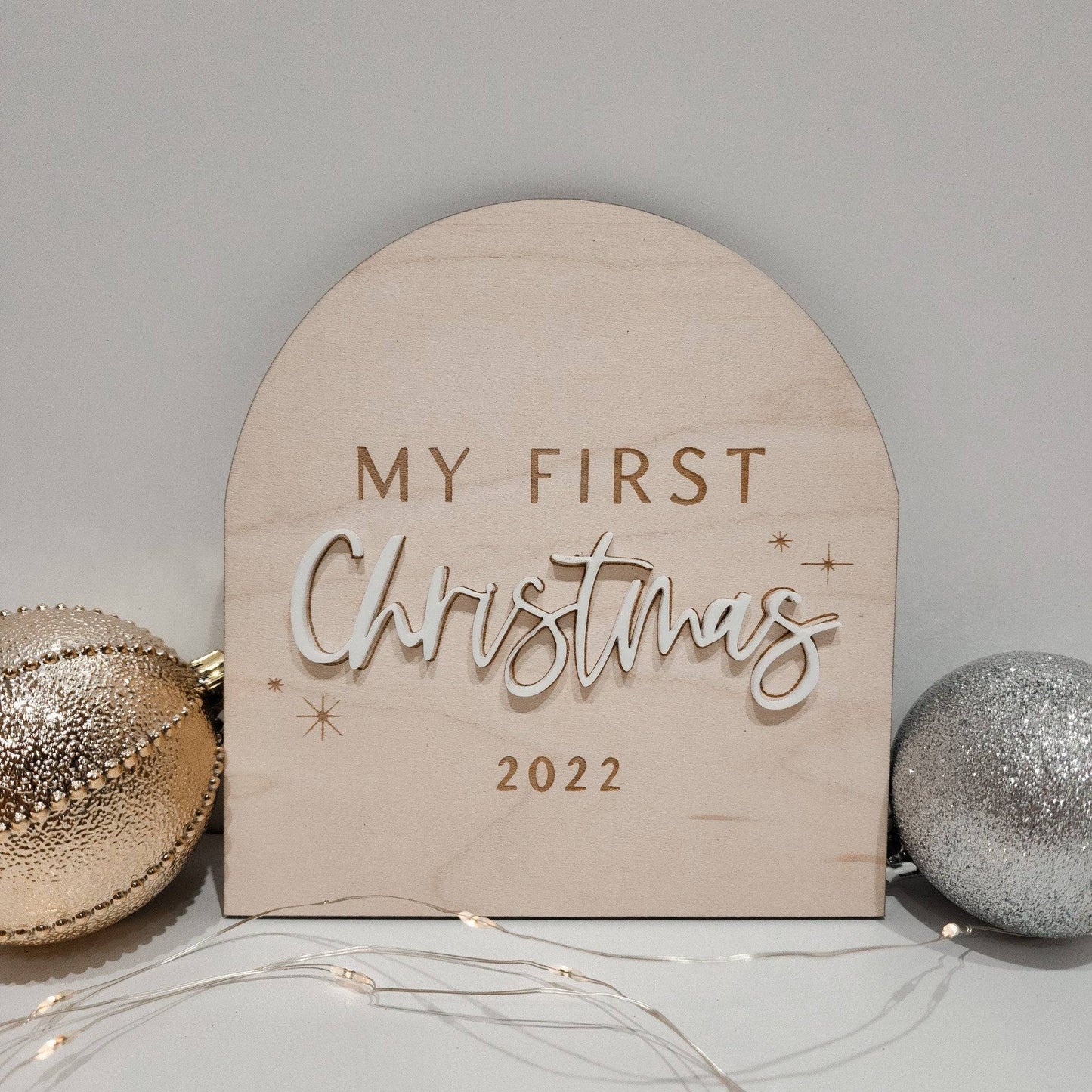 First Christmas Sign - Christmas Decor - Baby Christmas Sign