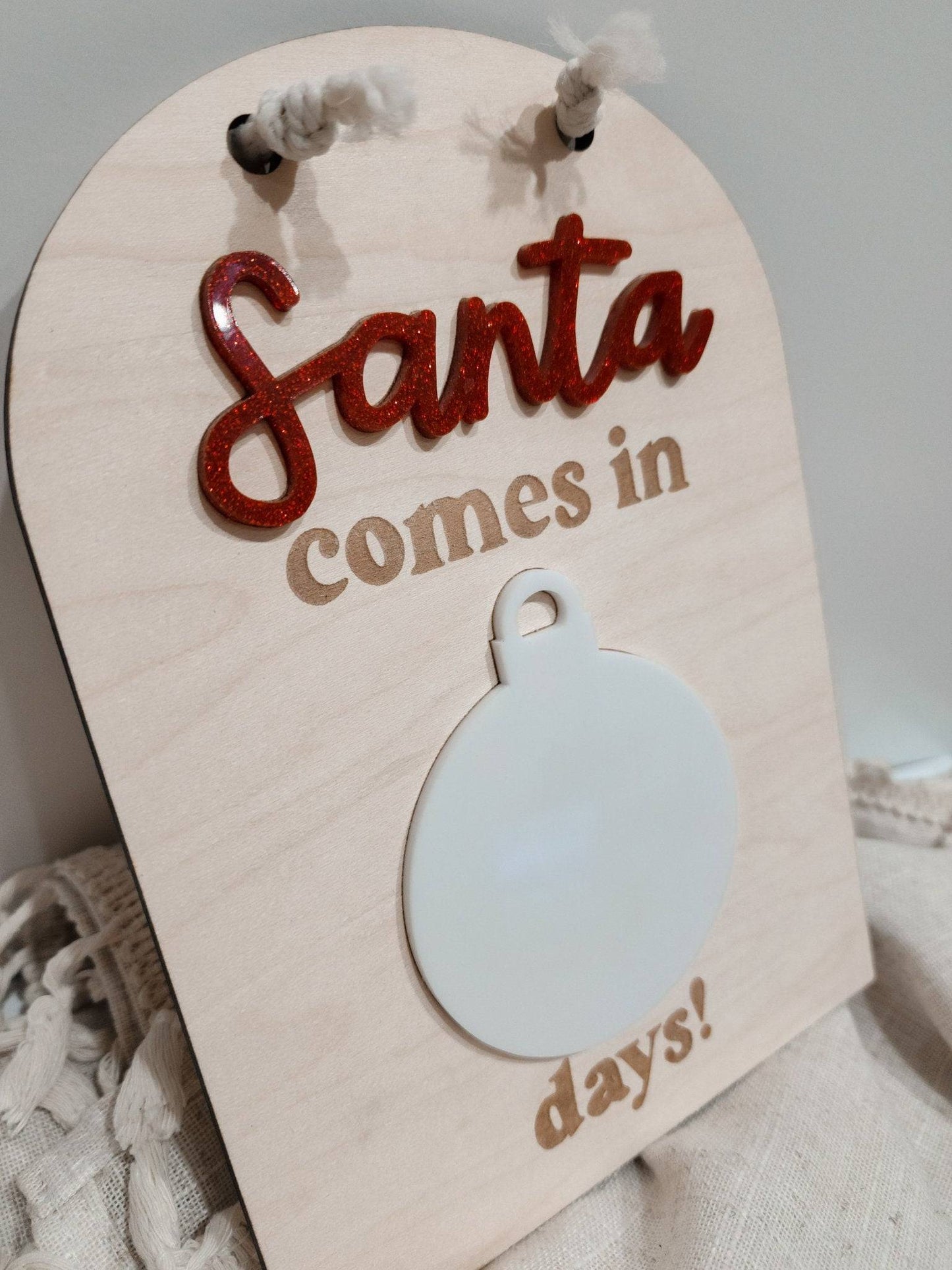 Countdown to Christmas Sign - Christmas Decor for Kids