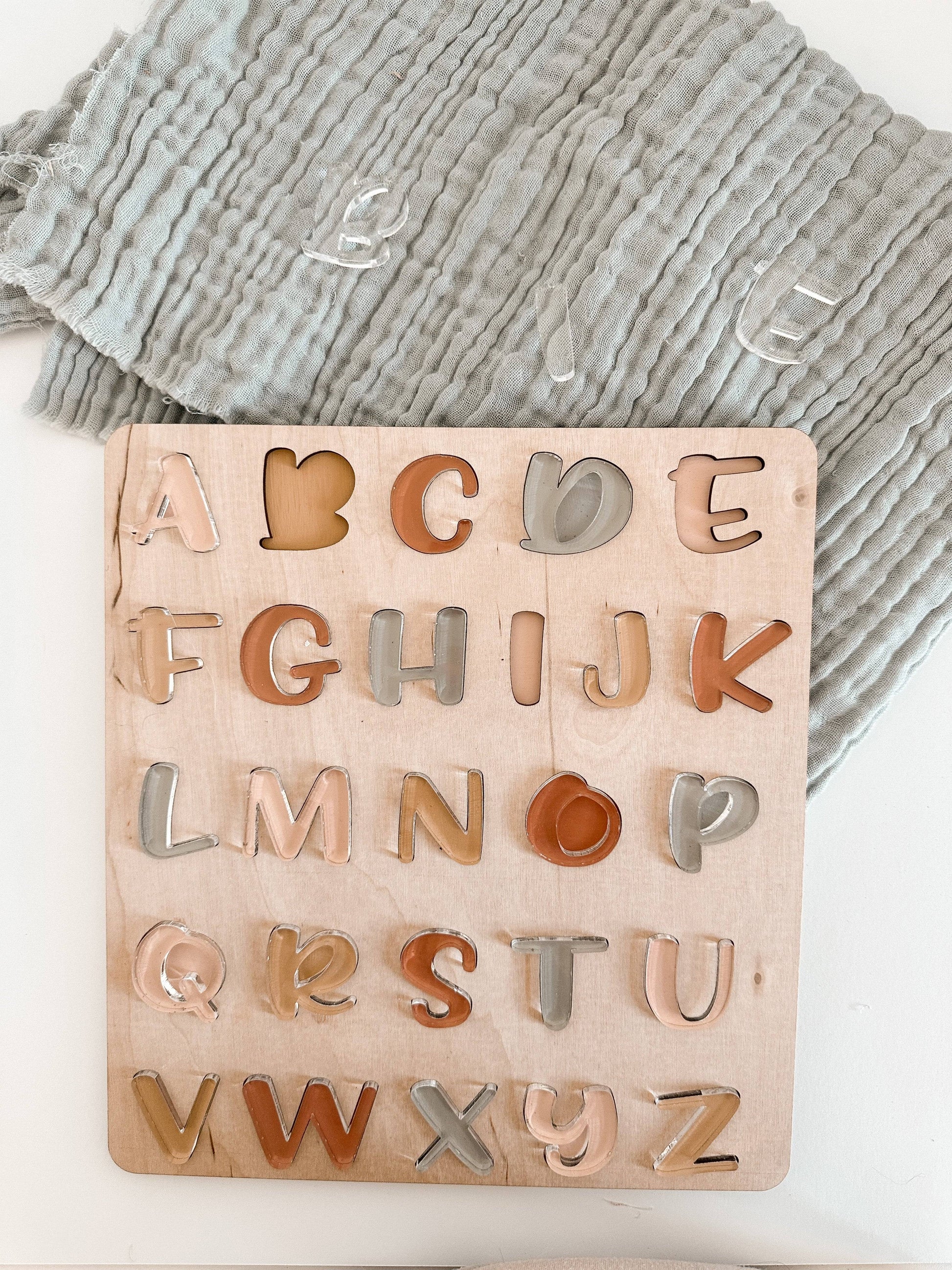 Alphabet Puzzle - Montessori Learning - Kid & Toddler Toys