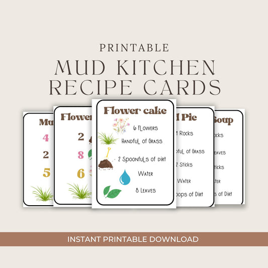 Mud Kitchen Digital Recipe Cards