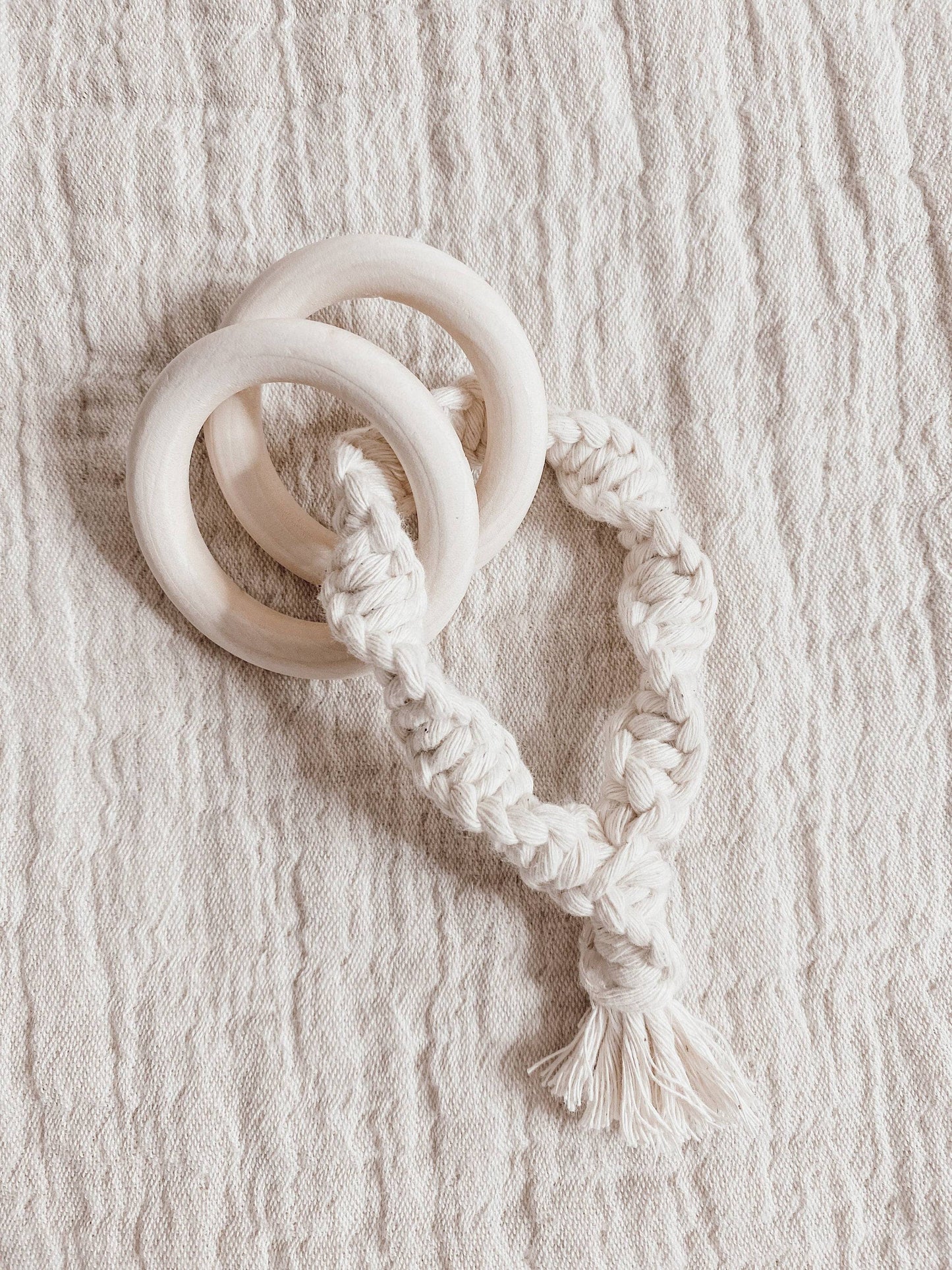 Double Ring Macrame Teether