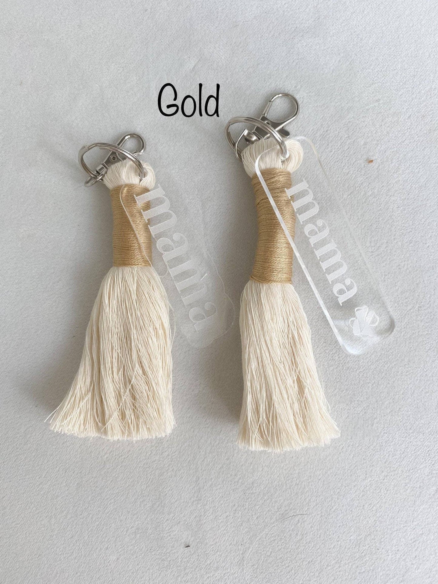 Mama Keychain With Tassle