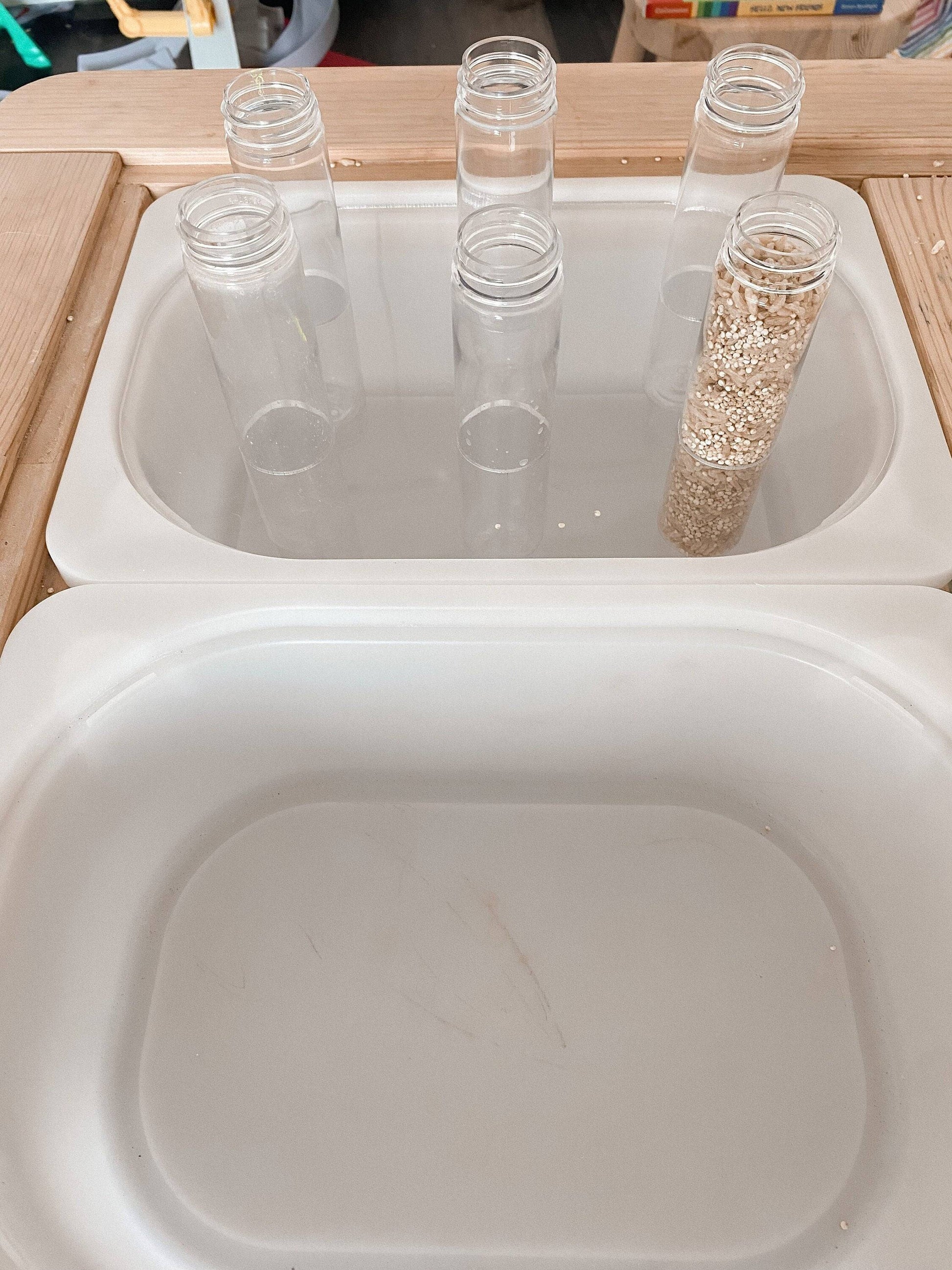 Tubes Sensory Bin Insert