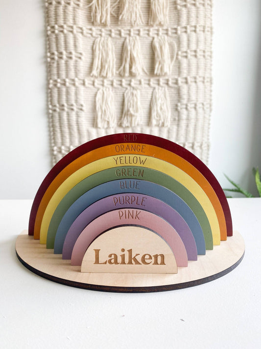 Personalized Rainbow Stack Puzzle