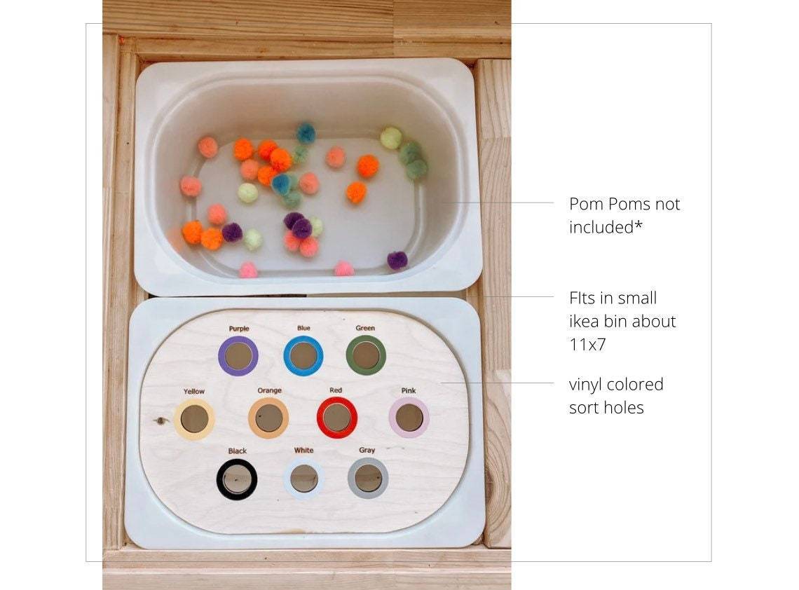 Color Sort Sensory Bin Insert