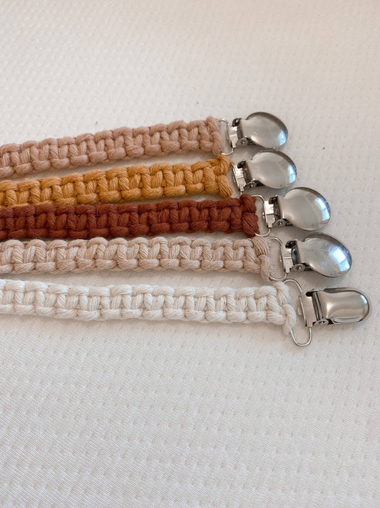 Macrame Pacifier Clip