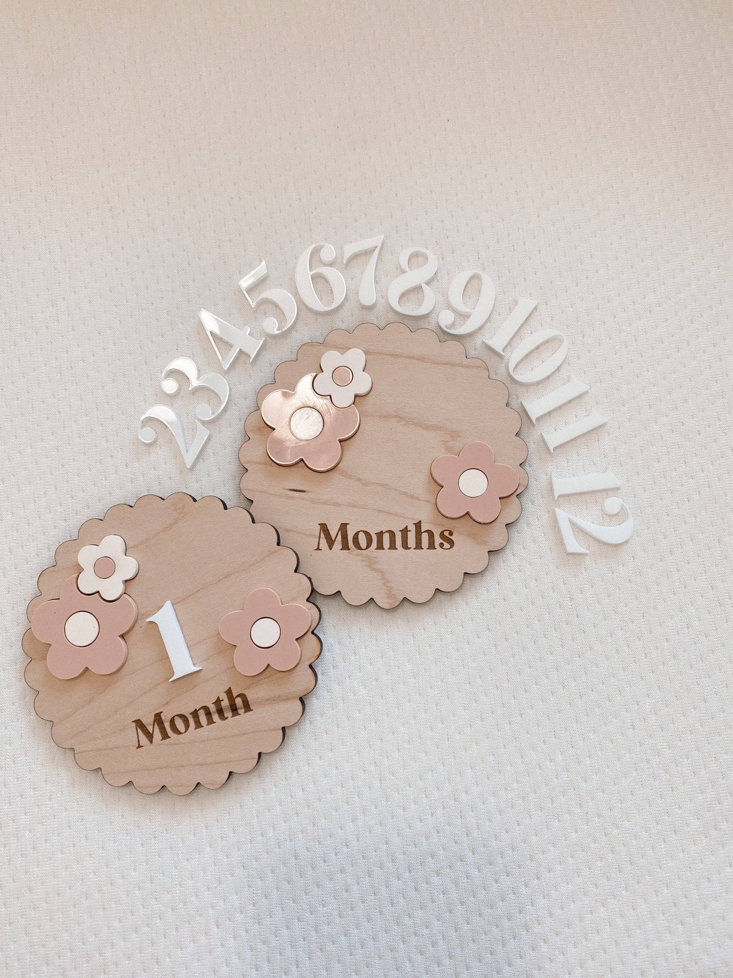 Floral Baby Milestone Signs - Nursery Decor - Milestone Cards