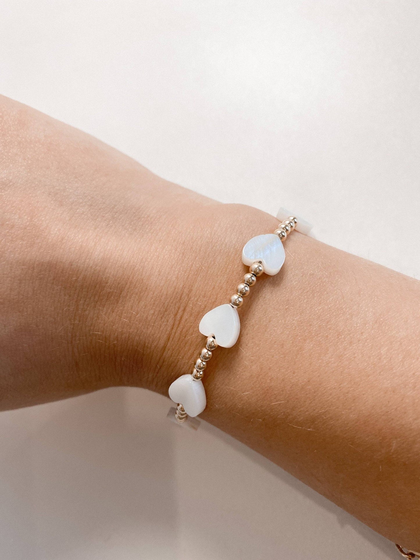 White heart Bracelet