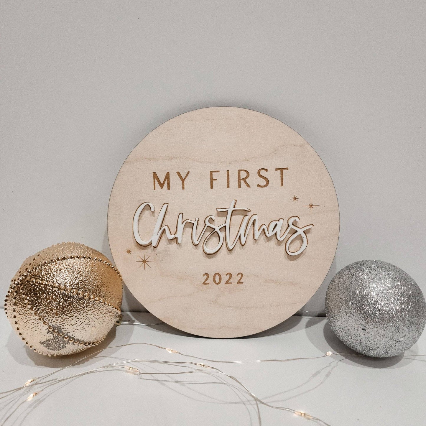 First Christmas Sign - Christmas Decor - Baby Christmas Sign