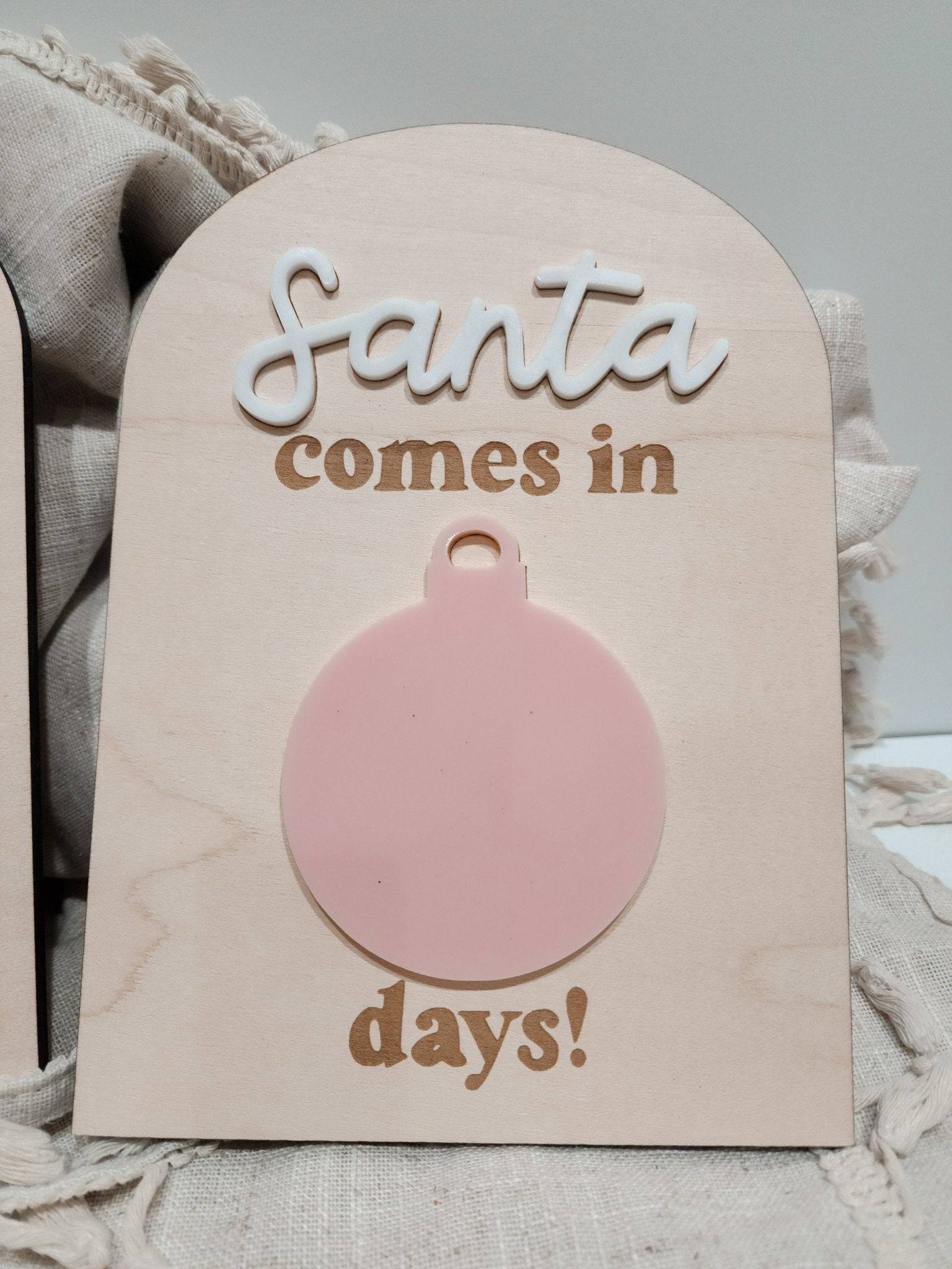 Countdown to Christmas Sign - Christmas Decor for Kids