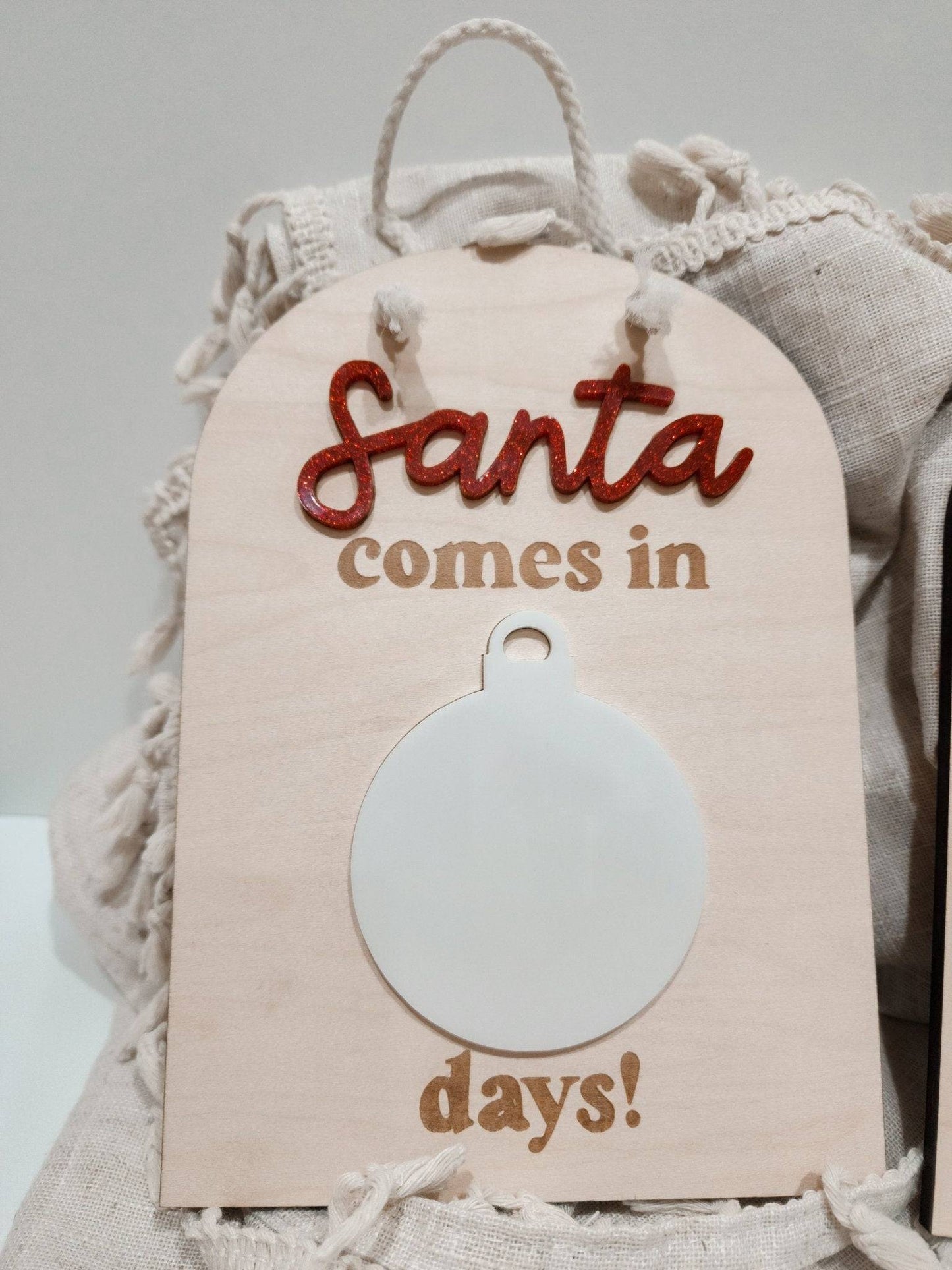 Countdown to Christmas Sign - Christmas Decor for Kids