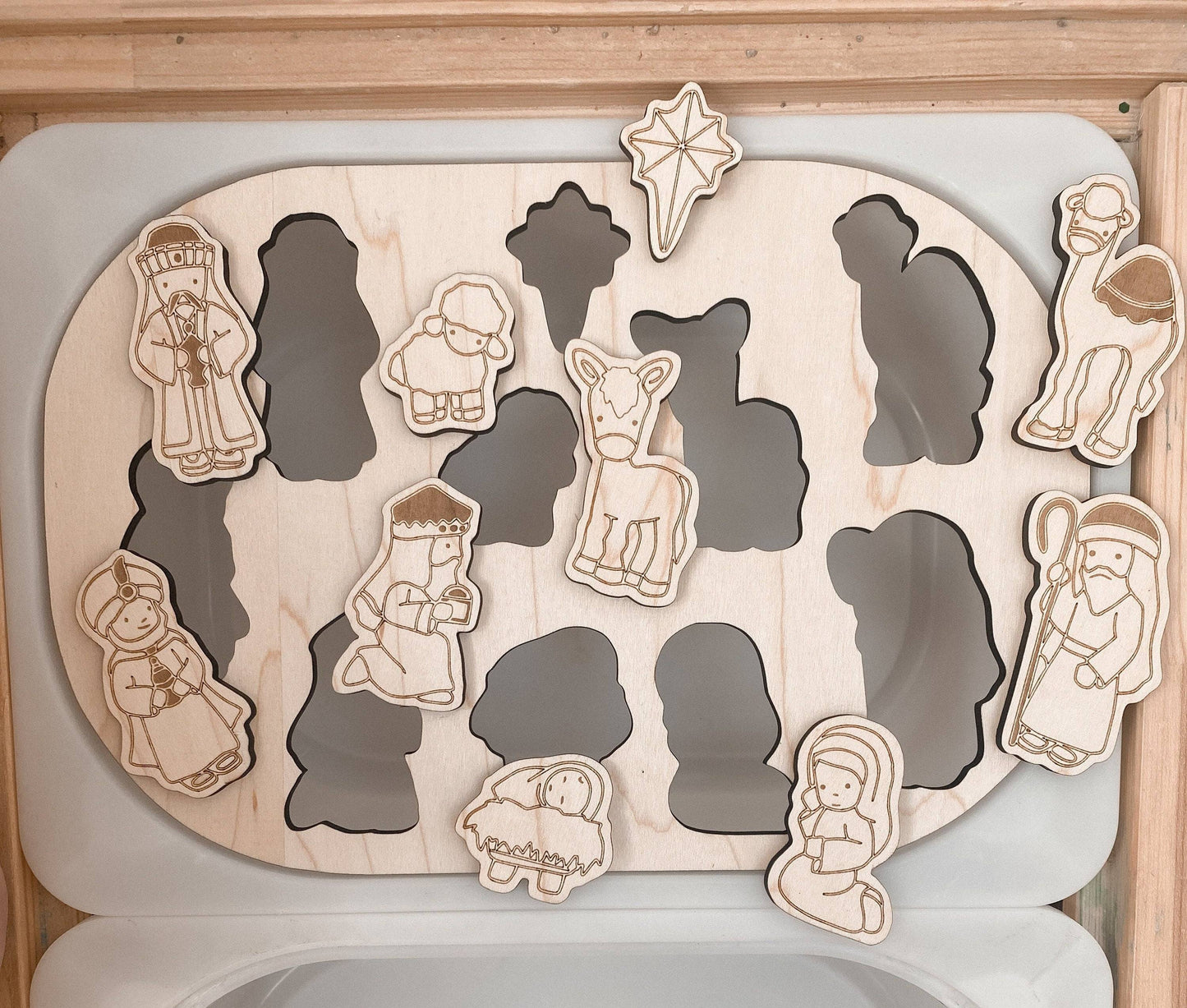 Nativity Sensory Bin Insert