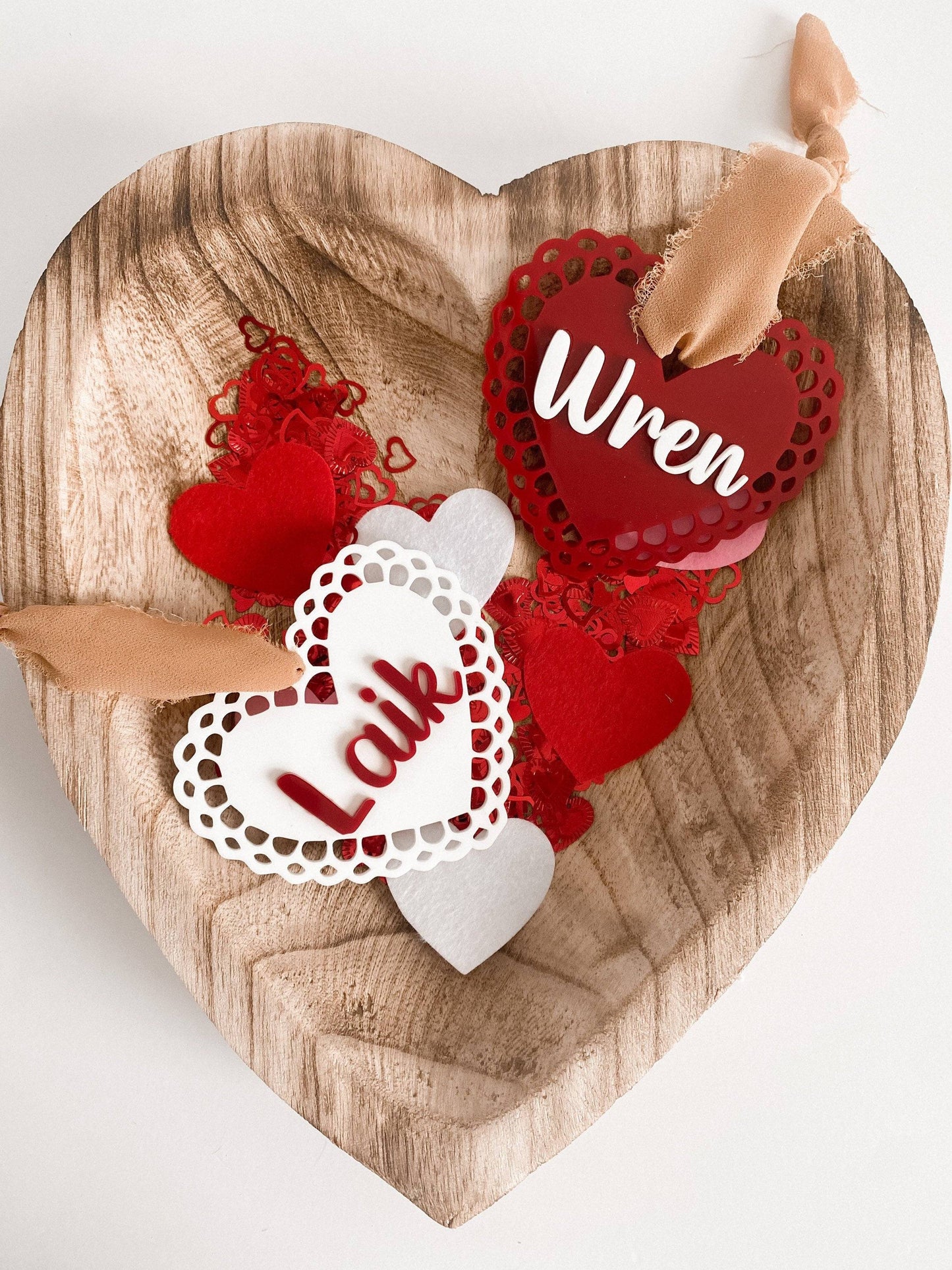 Personalized Valentine’s Day Name Tags